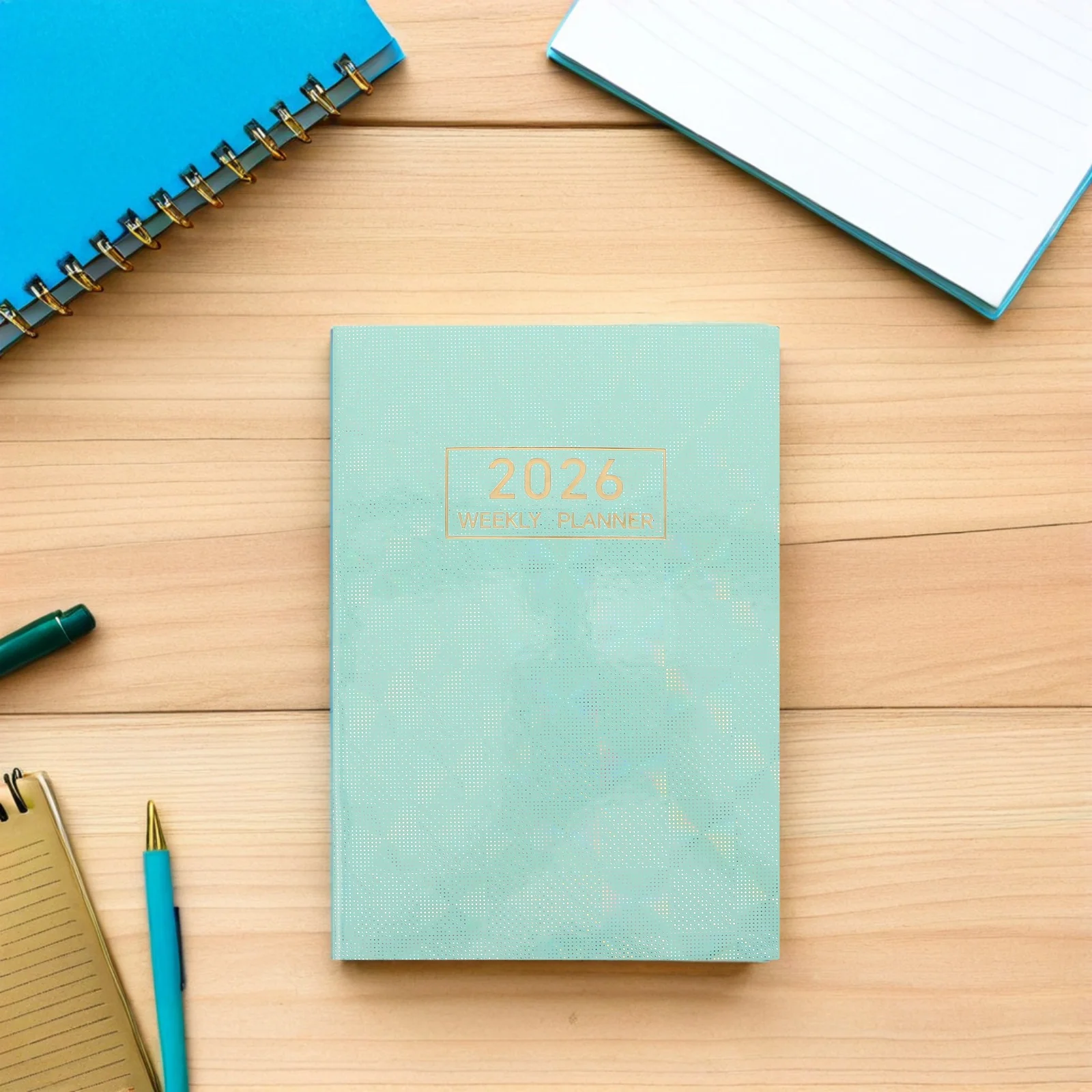 2026 دفتر مخطط ثلاثي الأبعاد مقاس A5 منظم تقويم شهري أسبوعي لمدة 12 شهرًا لتجربة الكتابة السلسية والمجلة الأسبوعية #5