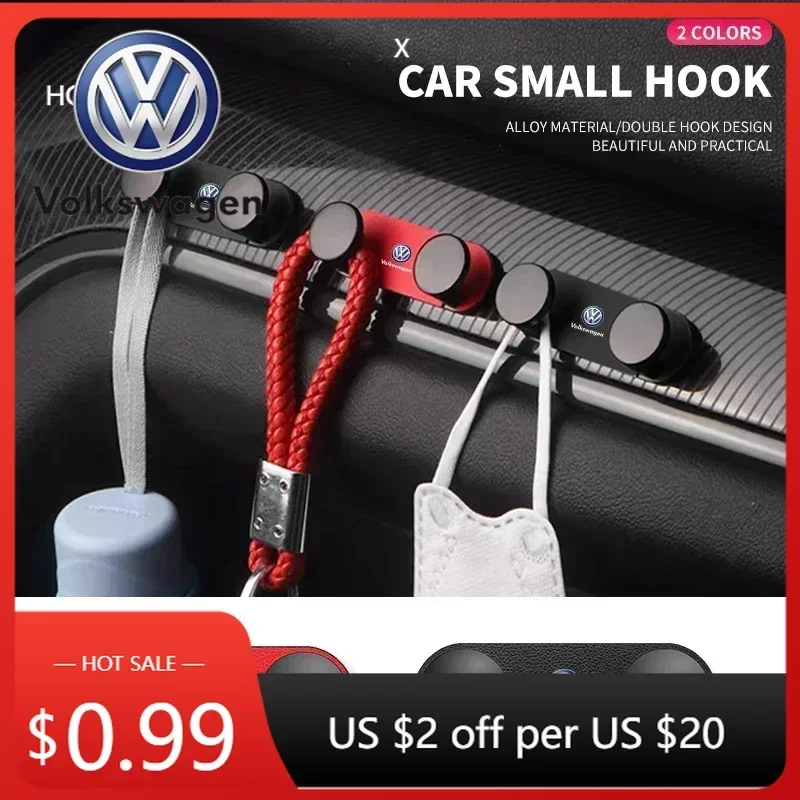 

For VOLKSWAGEN VW New Jetta VW For Volkswagen Car Hooks Storage Holder for USB Cable Headphone Key Wall Hanging Hook For Volkswa