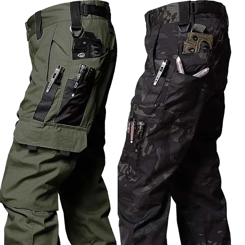 Pantalones tácticos cargo impermeables – Combate multibolsillo - imagen 2