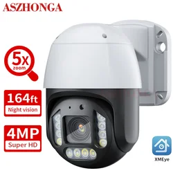 HD 8MP 4K POE Surveillance Camera for Security Protection AI Face Detect 2.7-13.5mm 5X Optical Zoom CCTV Outdoor Security Camera