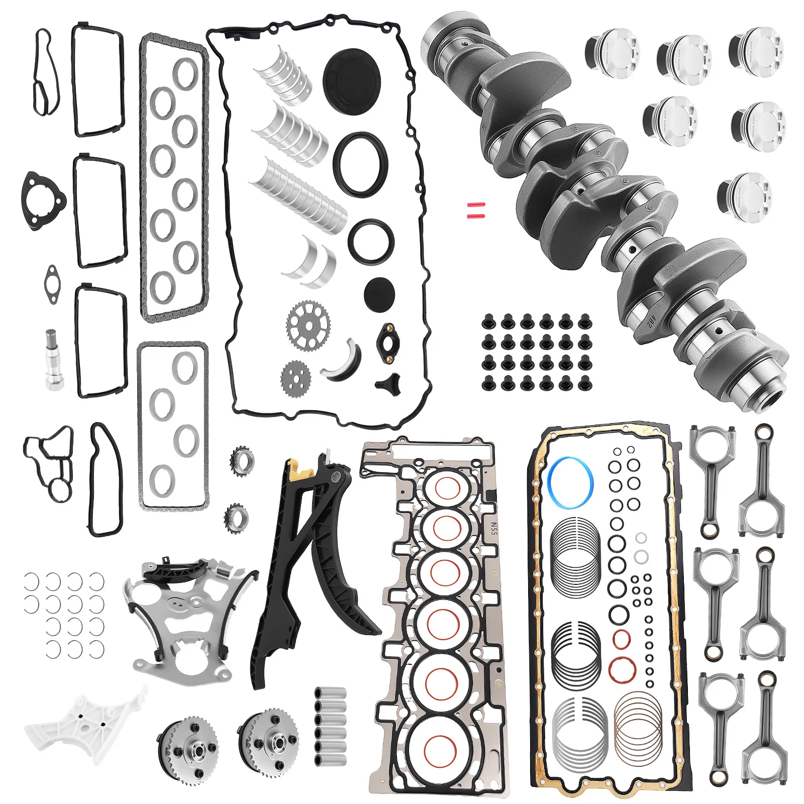 Crankshaft & Rod Bearing Kit for BMW N55 335i X3 X5 2009-2019 11247576715