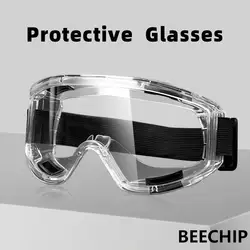 Anti Fog Safety Glasses Anti-splash Dust Sand Goggles Riding Skiing Sports Glasses Clear Adjustable