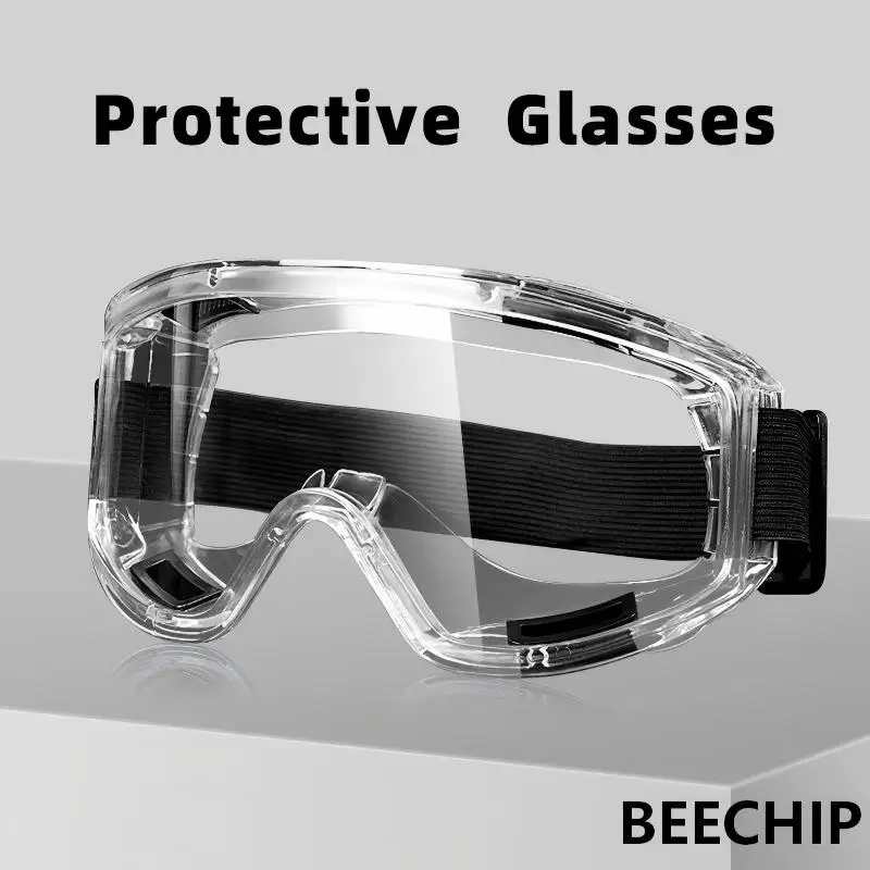 Anti Fog Safety Glasses Anti-splash Dust Sand Goggles Riding Skiing Sports Glasses Clear Adjustable