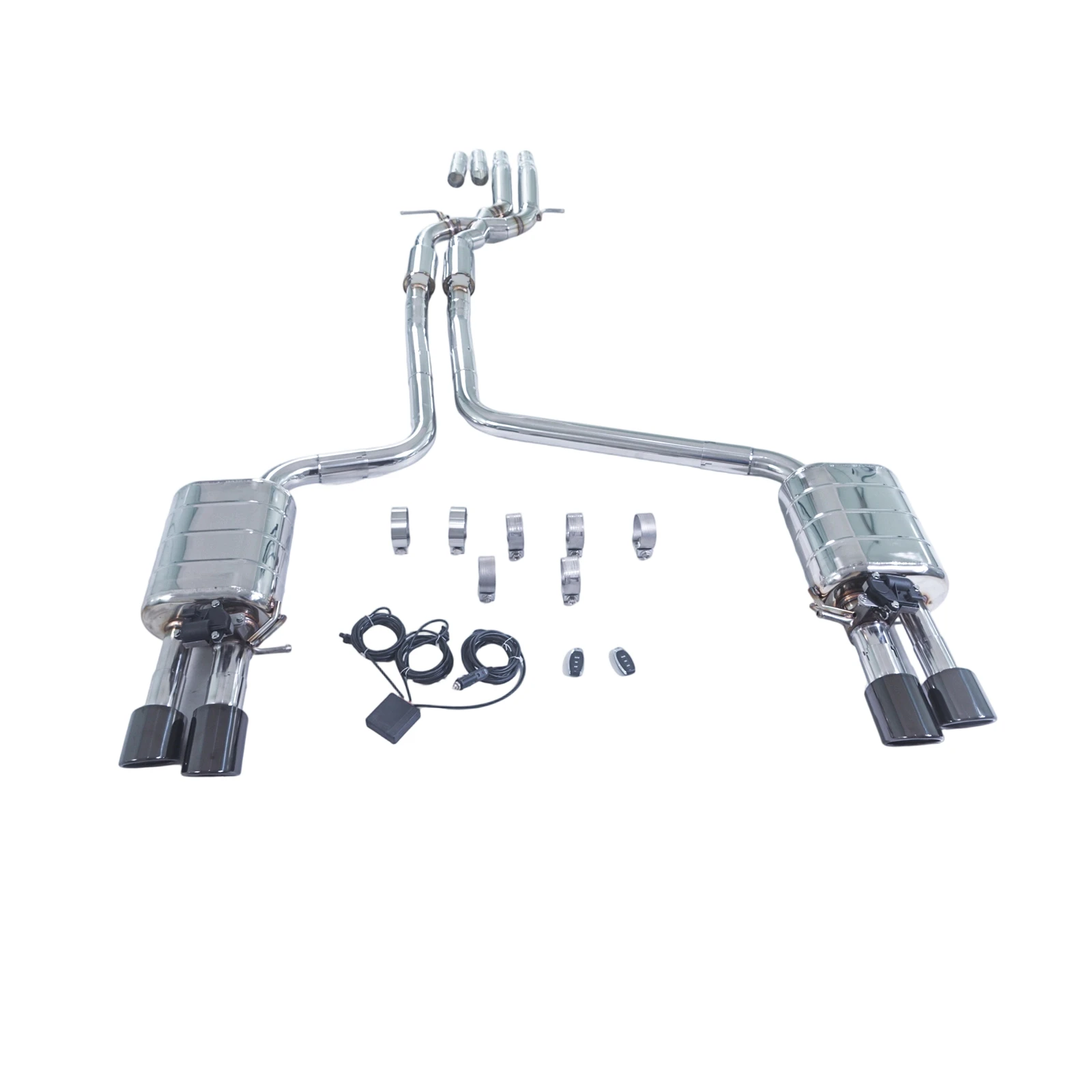 

Глушитель GFC Catback для 2009-2018 Audi A6 A7 C7 2.5L 2.8L 3.0L, автомобильная выхлопная система с электрическим клапаном, изготовленная из трубы SUS304