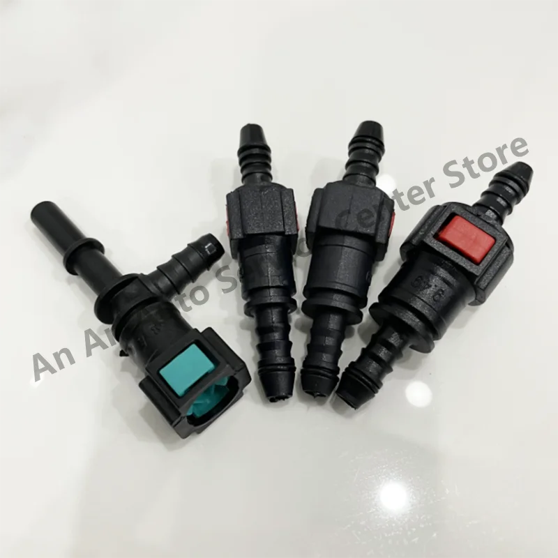 Car Fuel Line Coupler Hose Quick Connect 6.3 7.89 9.49 Rubber Nylon Oil Line Pipe Adapter Disconnect Release Hose Connector