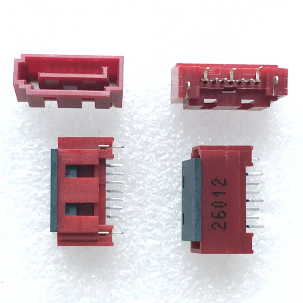 2PCS SATA 7Pin Femmina Tipo A A Ago SATA 7P Doppia Fila 180 Gradi Porta del Connettore Disco Rigido Presa di Interfaccia SATA PCB FAI DA TE