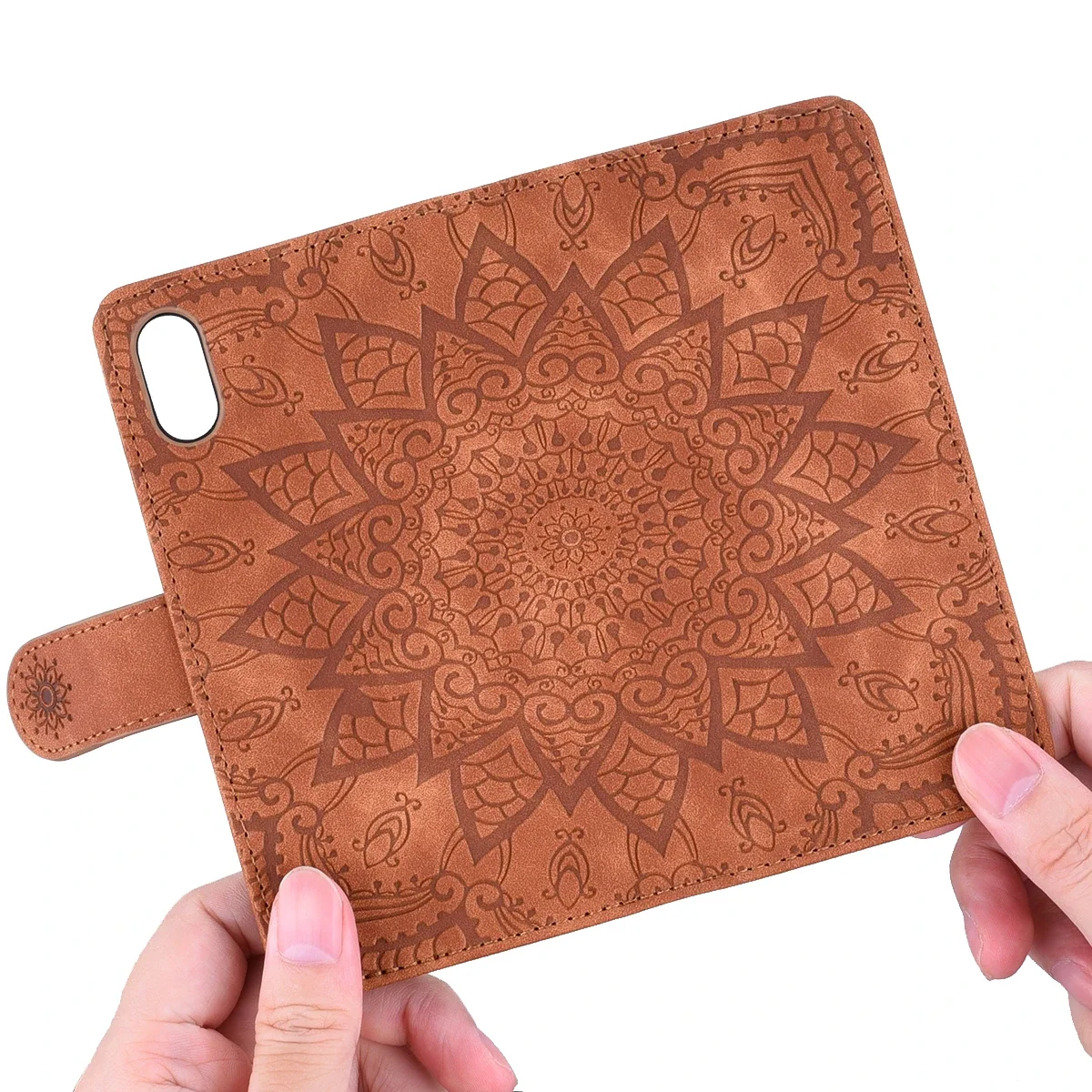 Datura Phone Case For Xiaomi Redmi Note 12S 12 11 11S 10 10S 9T 9 9S Pro 5G 9A 9C 2022 Flip Leather Embossed Flower Book Case