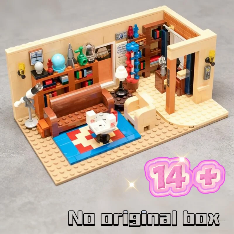 

Новинка 2026: Конструктор «Теория Большого взрыва» (484 детали), модель гостиной из американского сериала «Друзья», 21302, для детей, подарки на день рождения