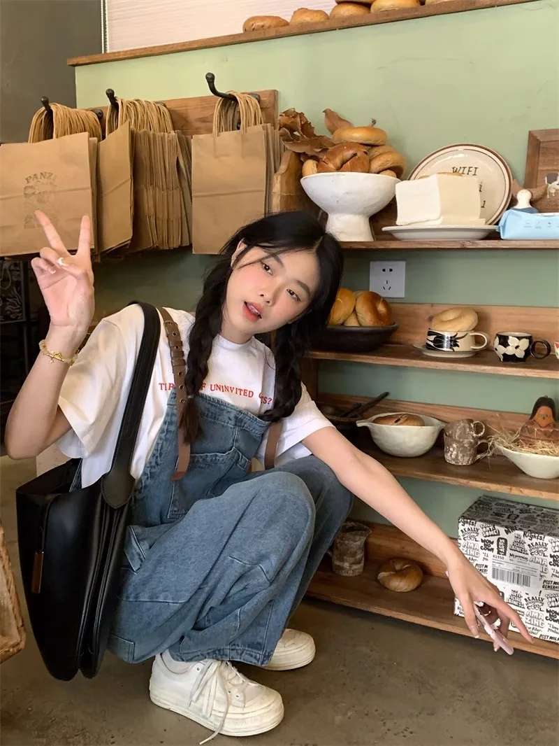 

Комбинезоны женские удобные драпированные для одежды вертикальные Mori Orangepink художественные подтяжки персонализированные отбеленные полосы профессиональные