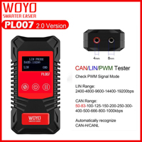 WOYO Automotive CAN LIN PWM Tester Handheld CAN LIN PWM Digital Measuring Instrument Auto-recognize CAN-H &CAN-L Read Baud Rate