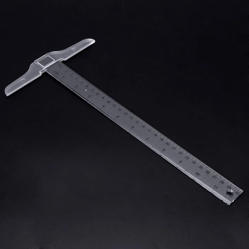 E06B Marking Ruler Square T Type Woodworking Scriber Measuring Durable Tool
