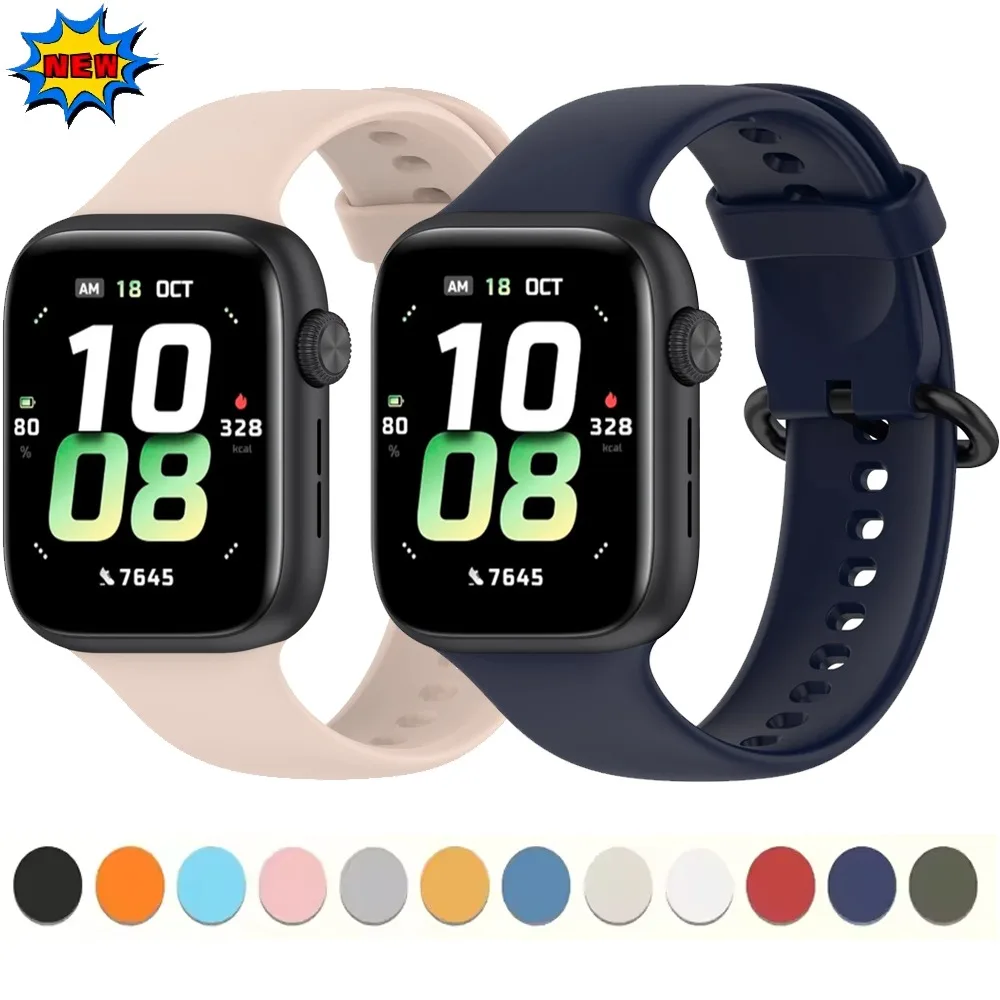 Honor Watch 5 용 실리콘 스트랩, 스테인레스 스틸 버클, 편안한 조절식 손목 밴드, 교체 가능한 팔찌