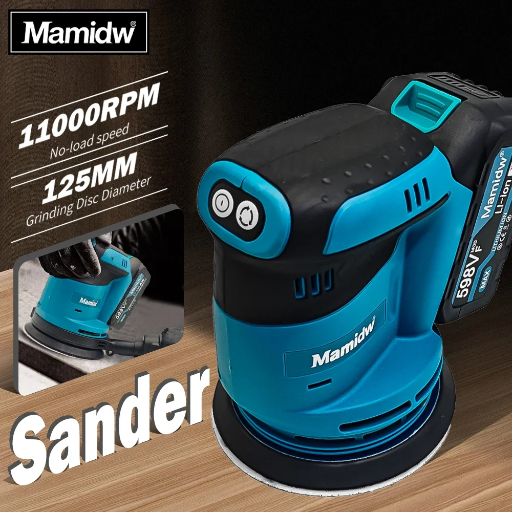 

Многофункциональная шлифовальная машина Mamidw Brushed 125 мм, с медным двигателем (только инструмент), для аккумулятора Makita 18 В (PIN-код)