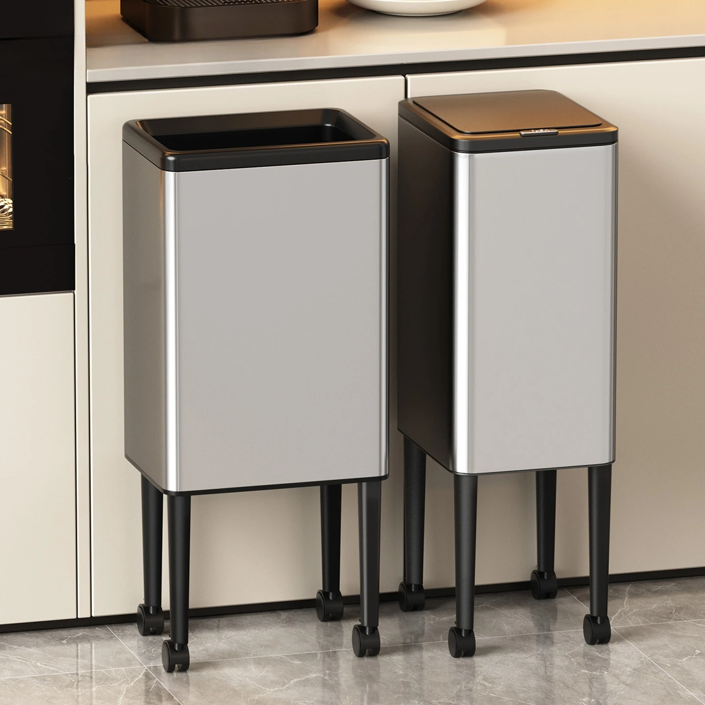 Bathroom Trash Can Garbage Bin Garbage Can Kitchen Trash Can Large Capacity Living Room Household Portable Stool Wastebasket