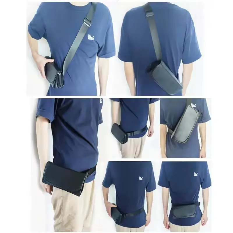 2026 جديد بو متعدد جيوب فاني محفظة جلدية الخصر المحفظة مع 8 فتحات اليورو عملة للسائق النادل موزع المموه جامع #6