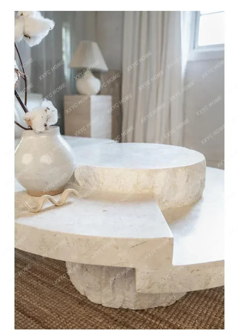 

YYH Style X18 Light Luxury Creative Coffee Table Model Cave Stone Tea Table Living Room Home Modern