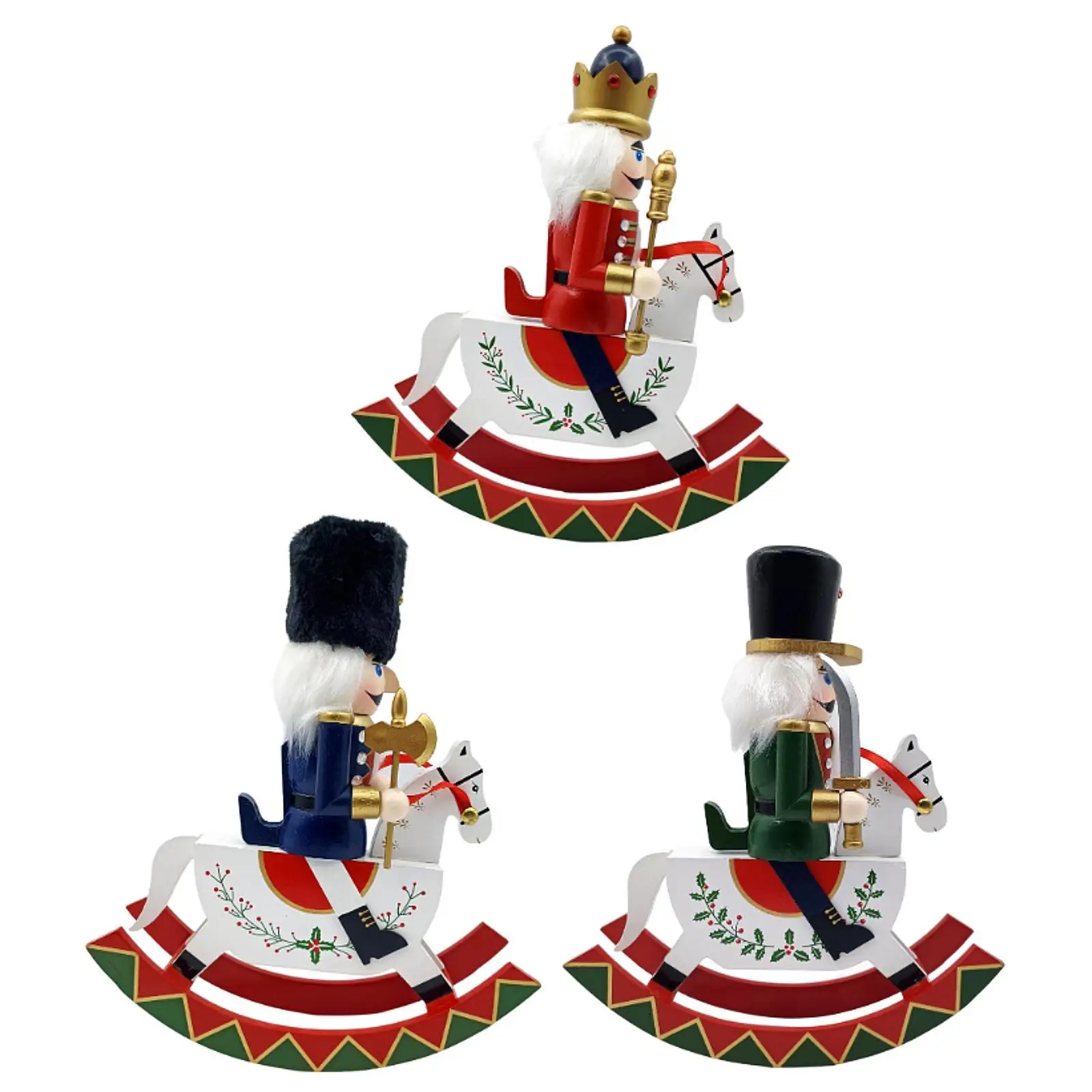 

Christmas Nutcracker Wood Tabletop Ornament for Party Favors Bedroom Holiday