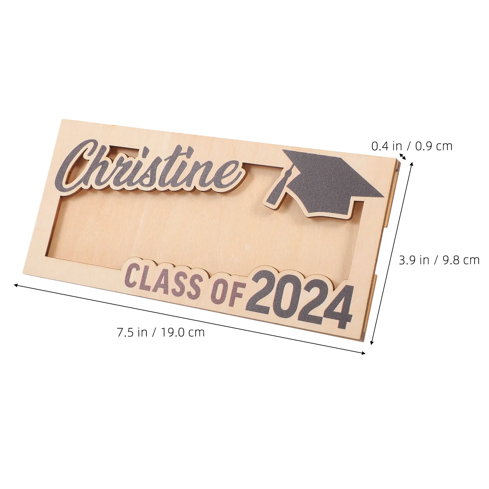 Wood Money Clip Wallet Graduation Envelope Style Cash Holder Compact Lightweight Desktop Drawer Storage Natural Wood Finish Gift