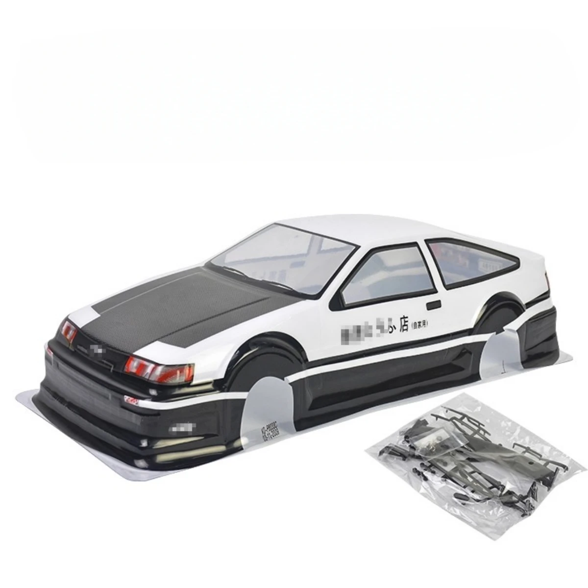 

1/10 Scale AE86 RC Drift Car Model pvc Painted Body Shell (260mm Wheelbase/200mm Width)