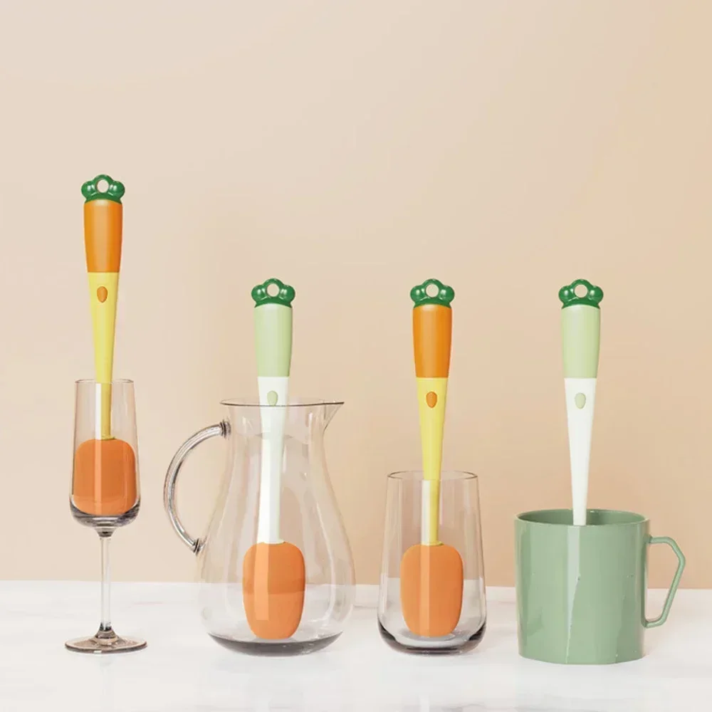 

3 In 1 Bottle Cleaning Brush Sponge Bottle Gap Cleaner Long Handle Cup cleaner For Mug Bottle Cover Kitchen Cleaning Tool