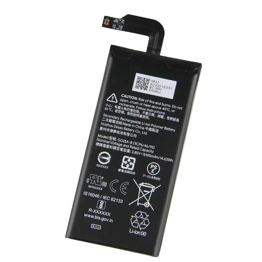 3110mAh Replacement Battery for Google Pixel4 XL G025A-B Mobile Phone Batteries