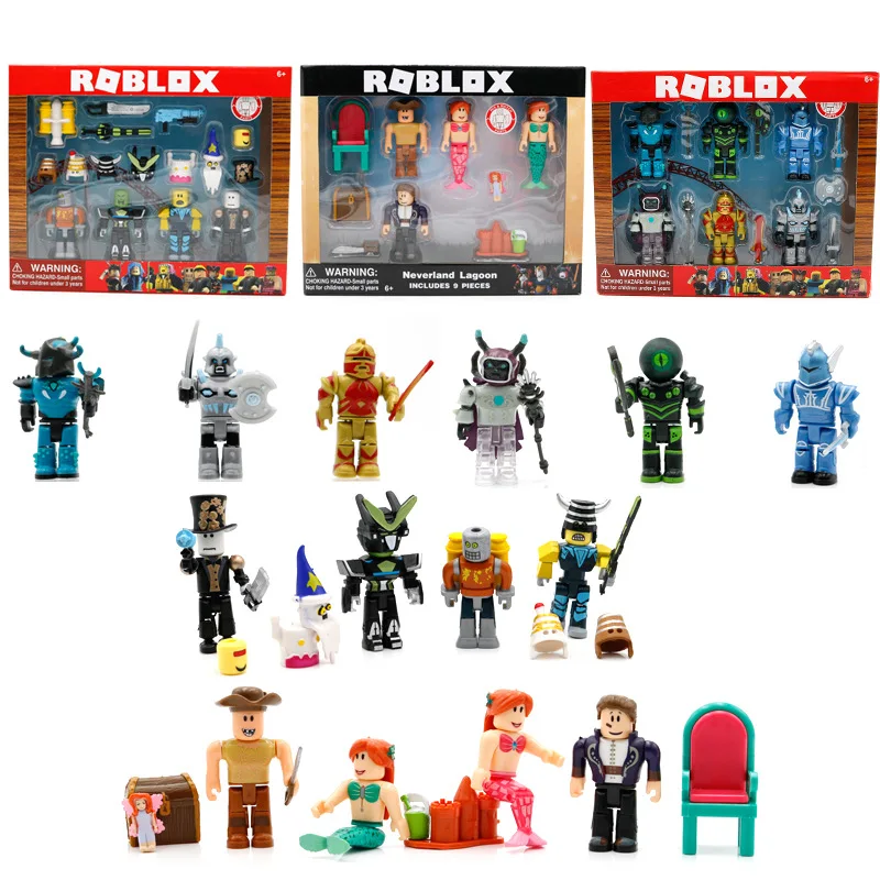 4/szt. Robot Roblox blokuje figurkę wirtualnego świata DynaBlocks Juguetes lalka gra peryferyjna Model dłoni dekoracja zabawka prezent