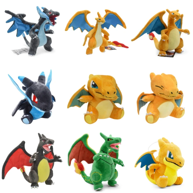 

Pokemon Anime Figure Mega Evolution Charizard X Y Plush Toy Kawaii Charmander Stuffed Animal Peluche Doll Festival Gift