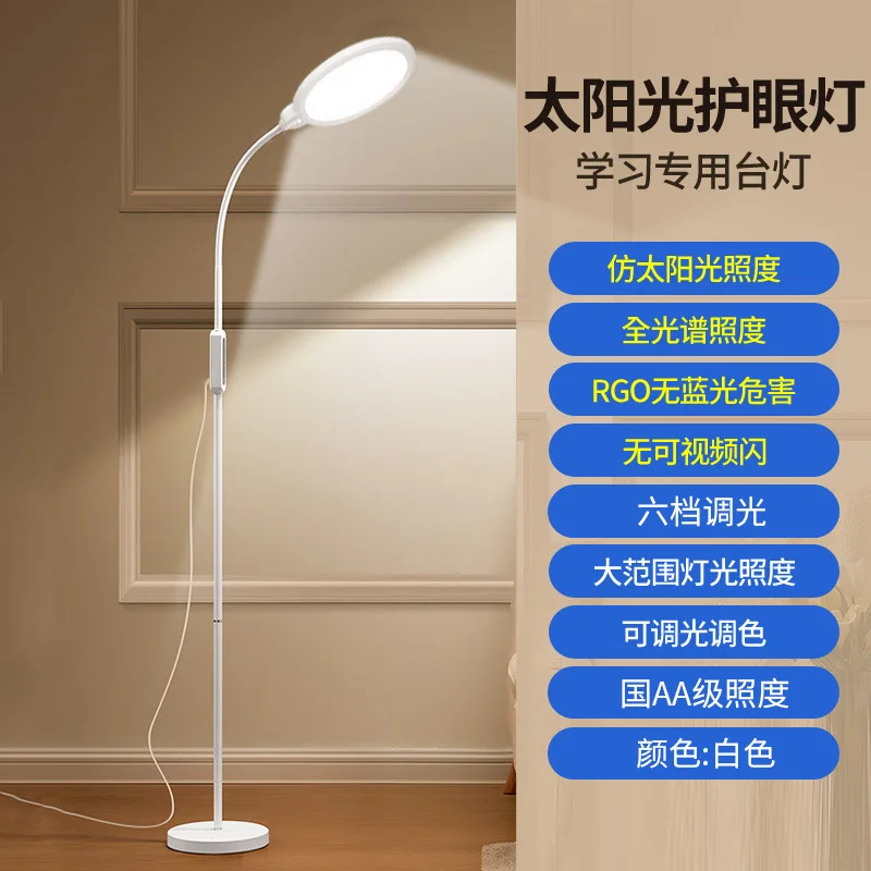 Eye Protection Full Spectrum Floor Lamp Learning Children's Study Desk Homework Student Vertical Reading Lamp Piano Lamp image 3