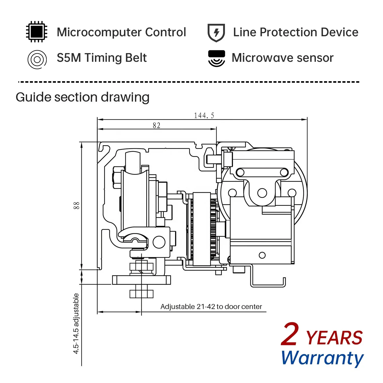 Hotel Automatic Induction Sensor Sliding Glass Door Mechanism System Operators Automatic System Opener Automatic Door Unit