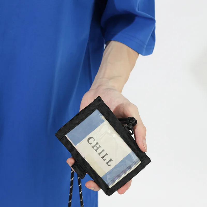 Unisex portemonnees nieuwe Japanse harajuku trendy geruite hangende nek crossbody portefeuilles eenvoudige veelzijdige multifunctionele kaarttassen