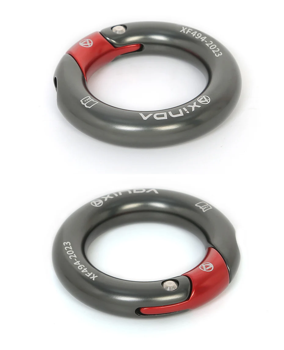XINDA Outdoor 23kN Öffnbarer Ring aus 7075 Aluminium Multidirektionaler Gated-Ring zum Klettern – Detail 3