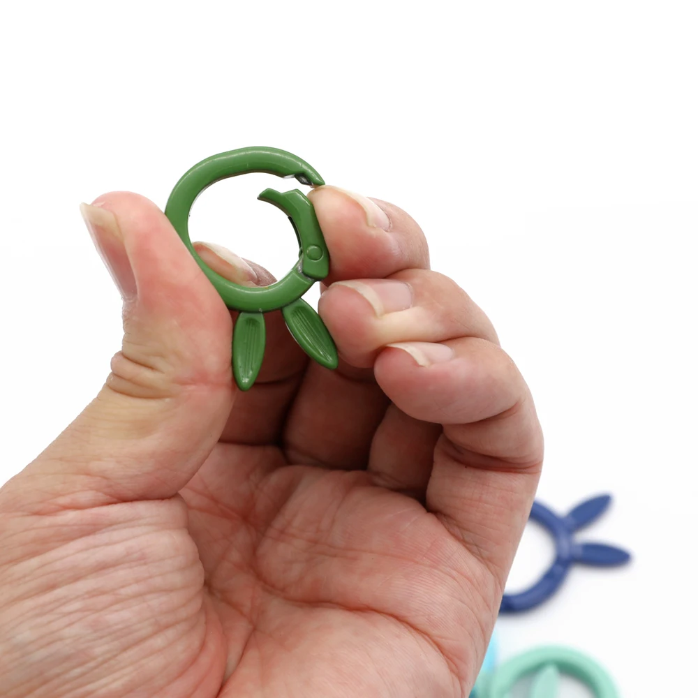 5pcs Cute Lobster Clasp Key Ring Trigger Clips Buckles Spring Buckle Snap Hook Hooks Split For Diy Keychain Accessories