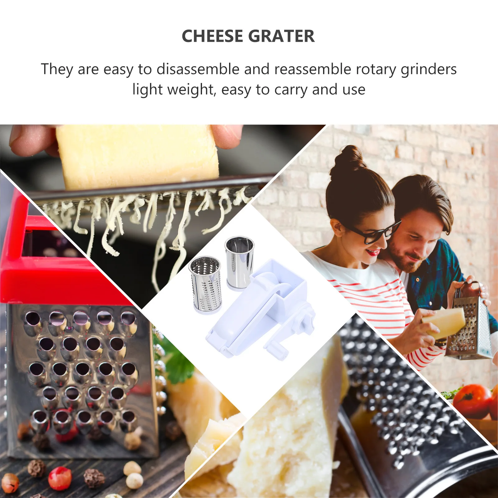 

1 комплект ручной инструмента для терки сыра, изысканный дизайн ручки, простота в эксплуатации для семьи и друзей