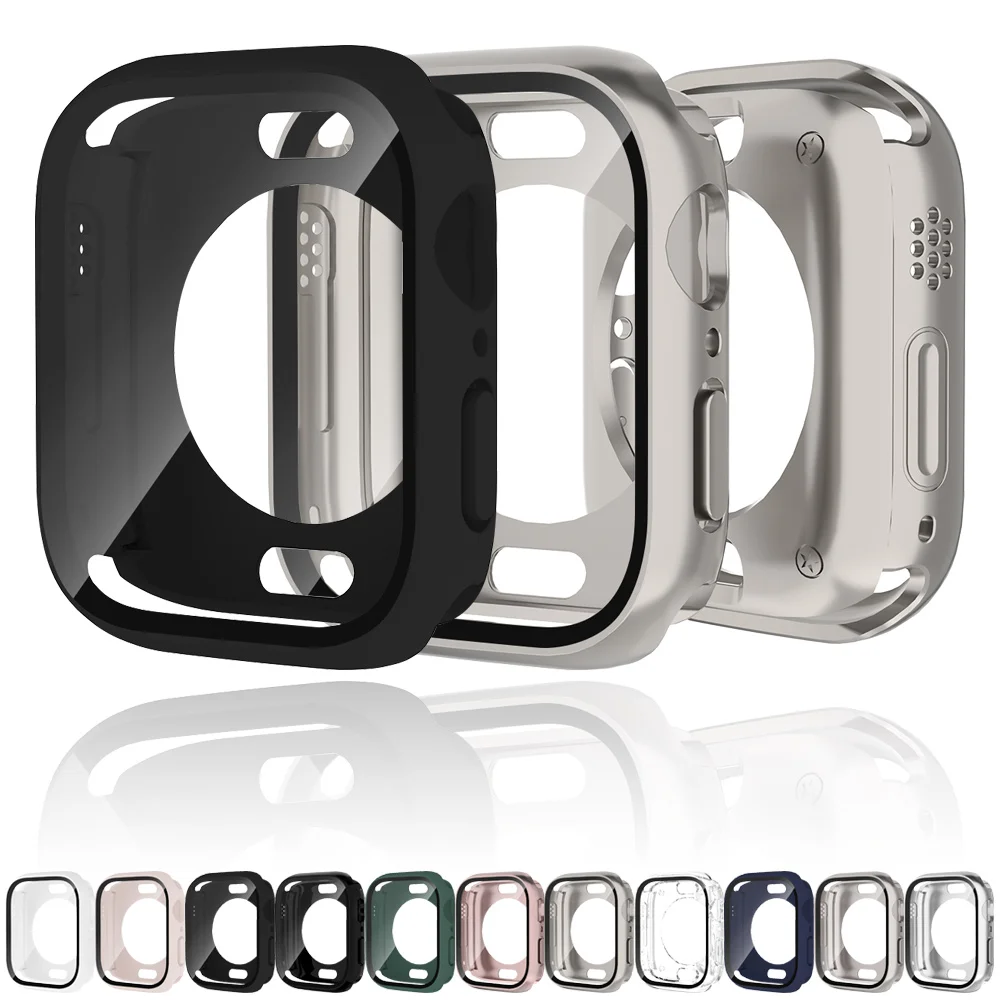 Ochraniacz ekranu do etui Apple Watch 42mm 46mm, osłona ochronna na przód i tył, bumper ochronny do iWatch Series S11 S10