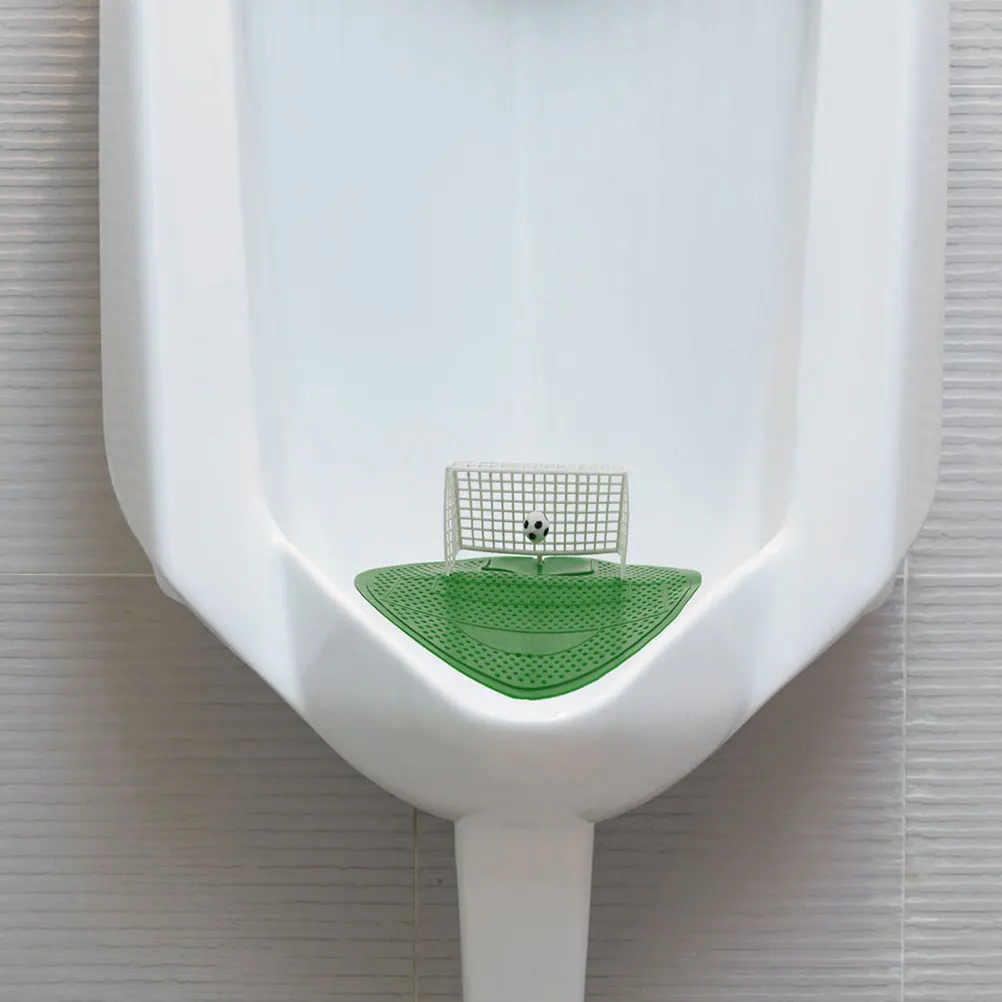

2pcs Urinal Deodorizing Anti clogging Aromatic Pad Football Goal Anti splash Water Filter Mats Strainer Restroom Bathroom Toilet
