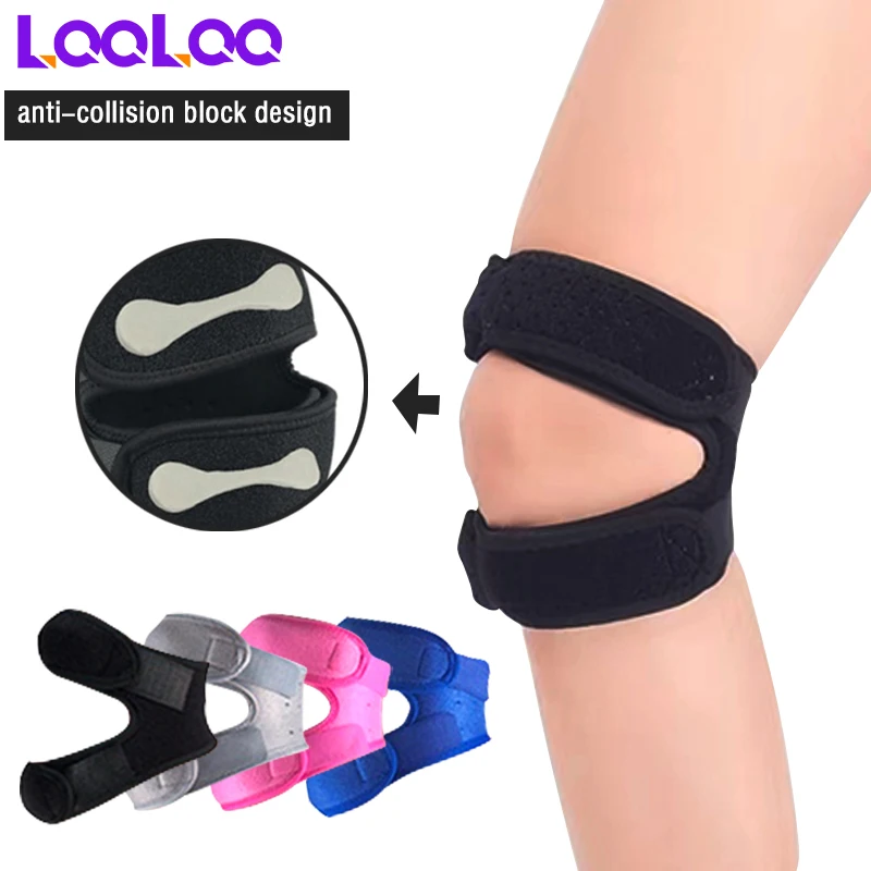 1Pcs Adjustable Double Patellar Knee Pad - Suitable for Running, Golf, Cycling, Can Provide Support and Relieve Leg Pain,Unisex