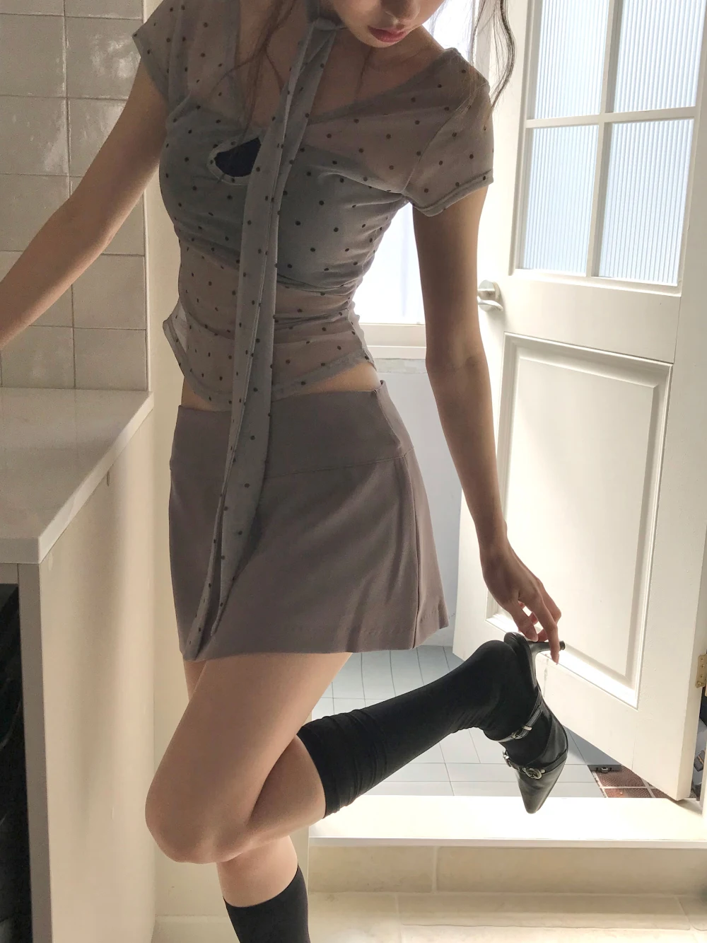 

Sexy Slim Fit ort Skirt High Waist Pencil Skirt Casual Sle Ci Commute Polyester Fiber High Waist Skirt for Women
