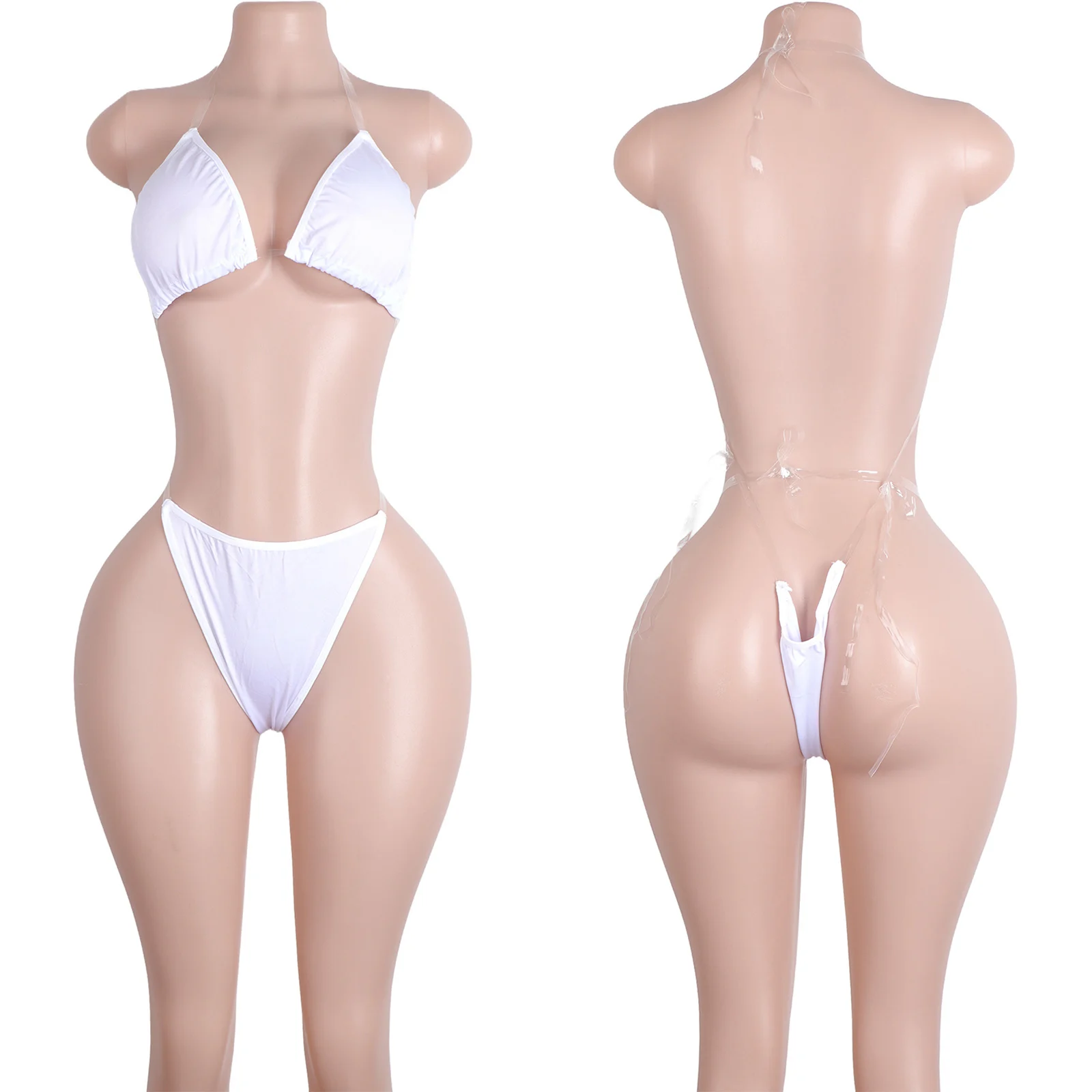 Bikinis Swimwear Halter Neck Design Cutout Detailing Elastic Straps Wholesale Beachwear Summer Outfits Apparel Exotic Dancewear