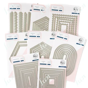 Baru Mati dan Perangko Mewah Edgers Bersarang Oval Dijahit Pemotongan Logam Mati Stensil untuk DIY Scrapbooking Embossing Dekorasi 6 cetakan sarang penjualan terbaik - №