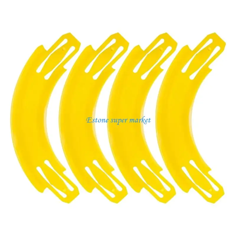 090B 4PCS 90 Degree Curved Race Track Connectors For DieCast Car Tracks with Stable Plastic Construction for Easy Connecting
