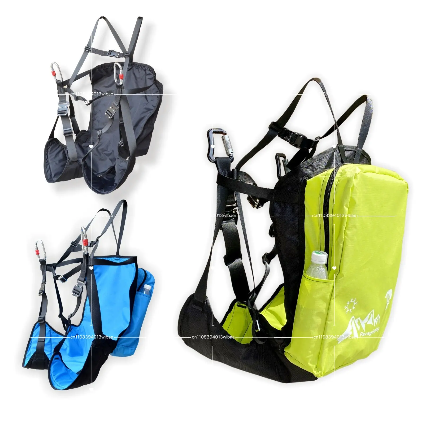 Paragliding Training Seat Bag Ground Combat Paragliding Sloping Split Leg Ultra Light Anti Flip Backpack Not Include Main Button