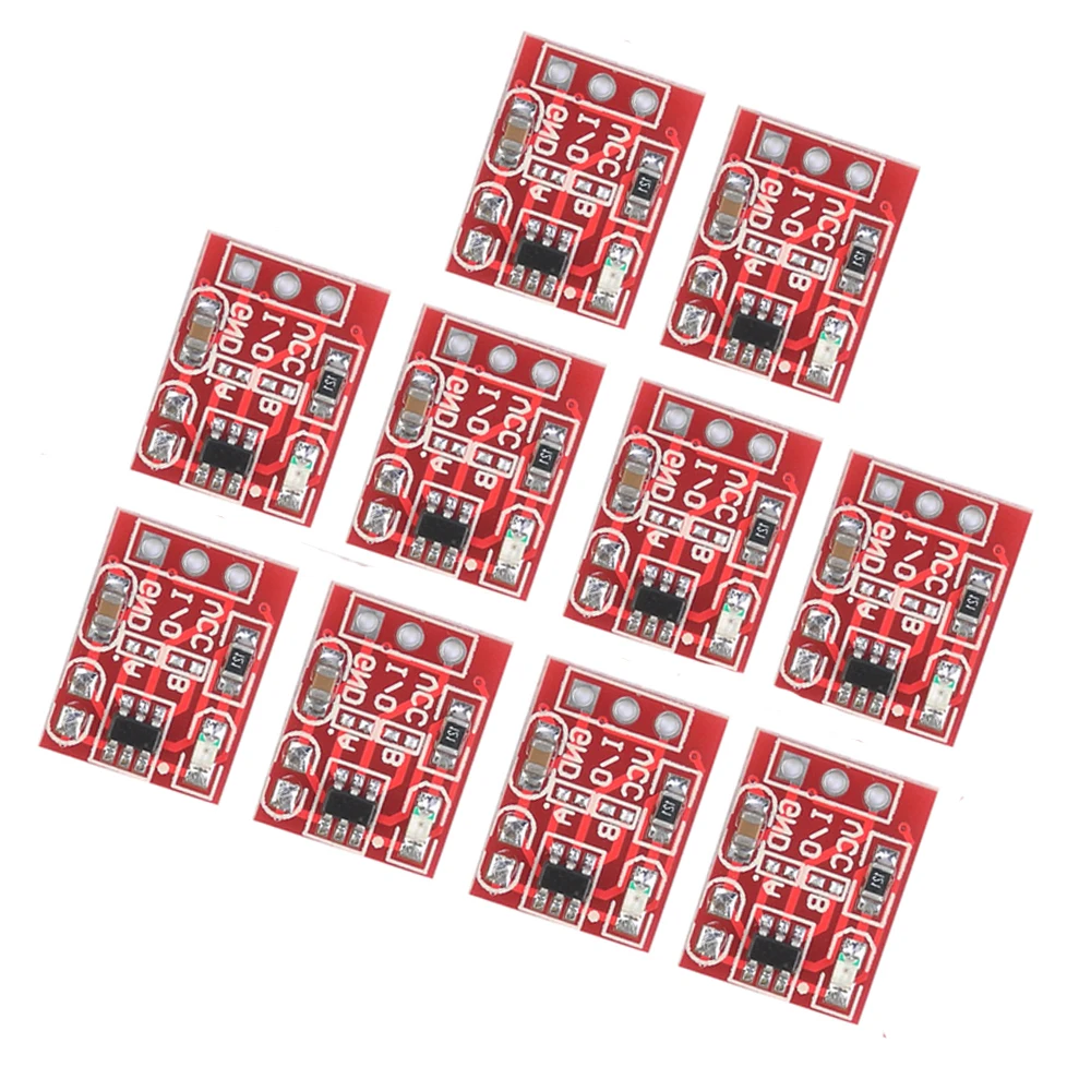 10/20pcs TTP223 Touch Key Capacitive Switch Button Module Capacitor Single Channel Self Locking Touch Switch Sensor for Arduino