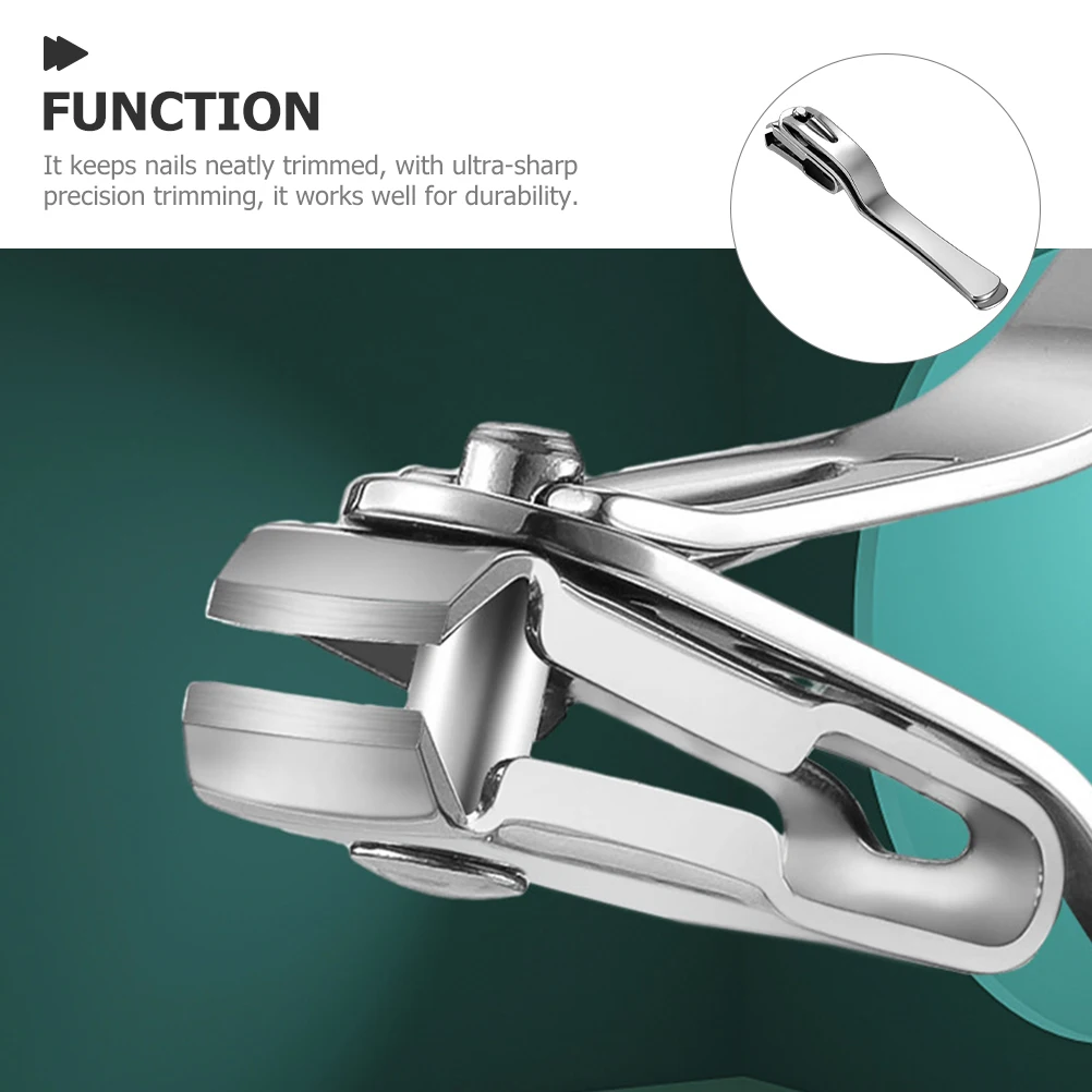 

Stainless Steel Clippers 360 Degree Rotating A3 Large Size Toe Nail Cutters for Men Women Thick Nails Fingernail Trimmer