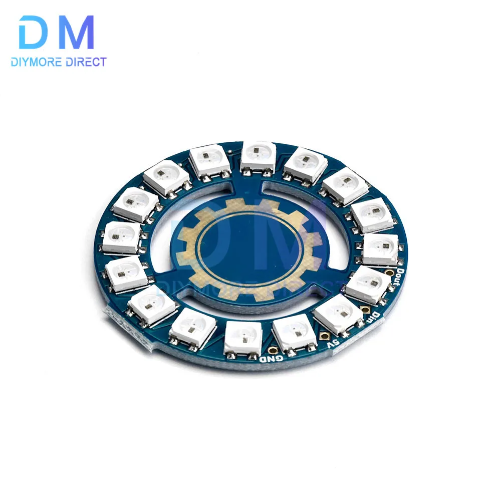 WS2812 WS 2811 5050 RGB LED Lamp Panel Module 5V 8-Bit Rainbow Light Board LED Light Ring