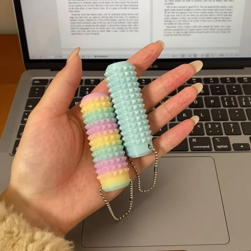 Multi-Thorn Ball Fidget Reduce Stress Roller Spiky Fidget Keychain 3D Printed Light Pain Sensation Hand Massage Sensory Toys