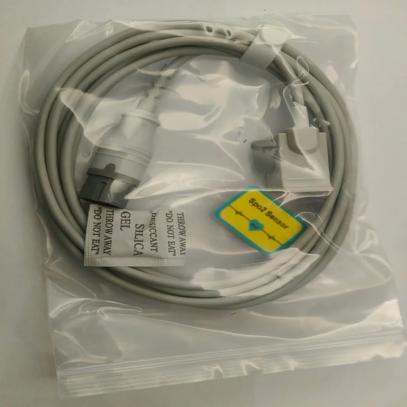 Free Shipping Compatible For Coms Drake 6pin Spo2 Sensor pediatric fingerclip Spo2 Probe Oxygen Probe TPU 3m