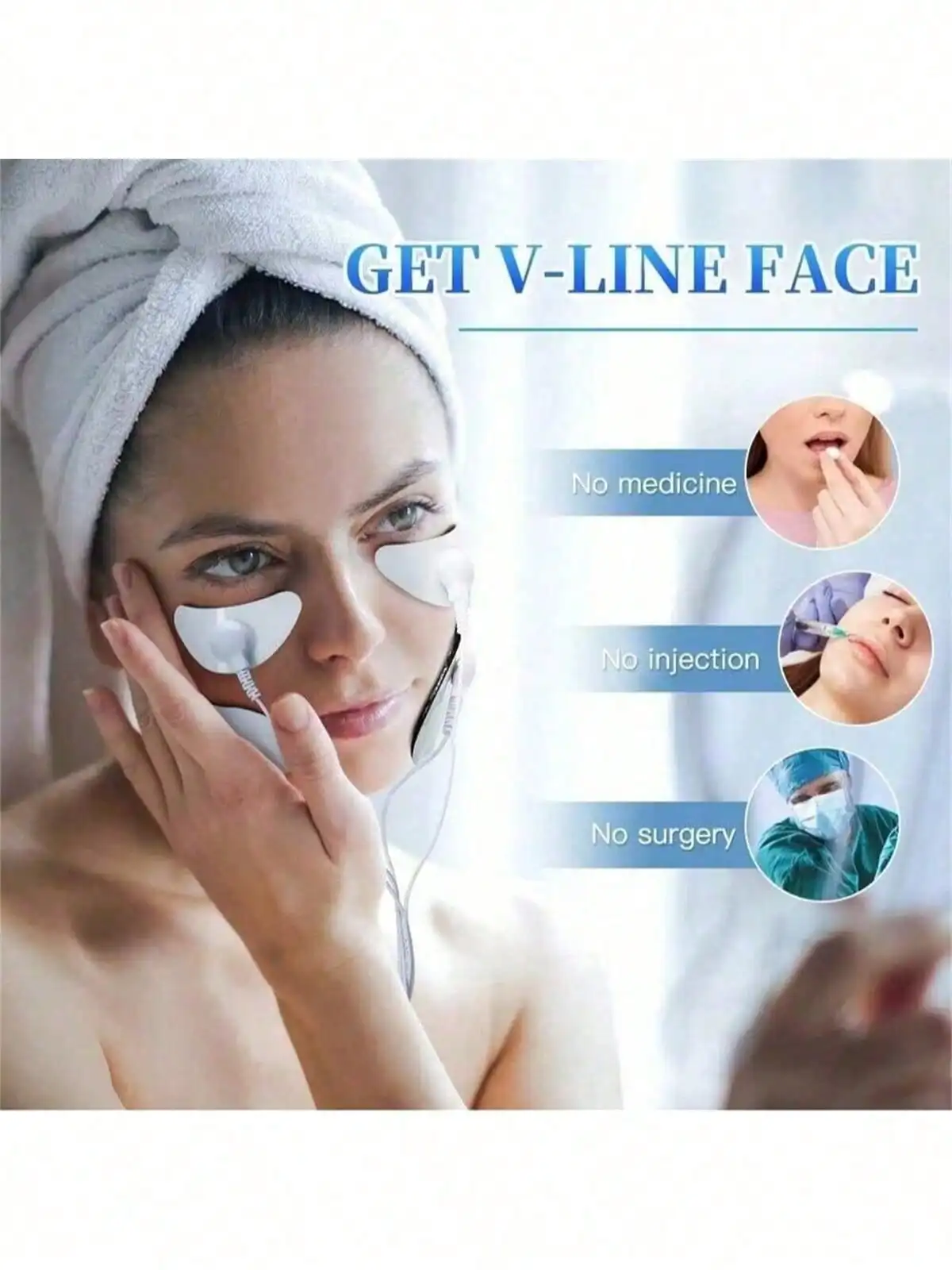 2026 جديد تدليك العين EMS تدليك شد الوجه مكركرنت الوجه للوجه المضادة للتجاعيد الجلد تشديد تدليك الجمال قابلة للشحن