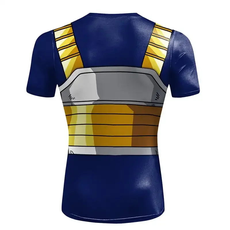 Dragon Ball Z Vegeta Saiyan Rüstung 3D-Druck T-Shirt Herren Casual Kurzarm Anime Cosplay Tee Sommer Kinder T-Shirt – Detail 3