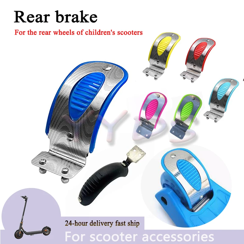 

Rear Brake Pads of Scooter Parts Replacement with Screws Easy to Install Lightweight Convenient Effective Braking Accessories