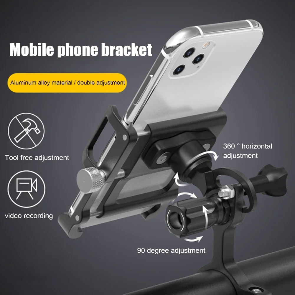 GUB Plus15 Aluminum Bicycle Phone Holder MTB Handlebar Mount Bracket Adjustable Bike Phone Stand For Electric Scooter Motorcycle